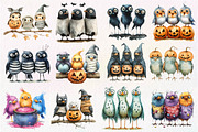 Halloween Quirky Birds Clipart, an Illustration by Dream Creation (Thumbnail 6 of 6)