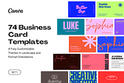 74 Business Card Canva Templates, a Branding & Logo Template by Nimart (Thumbnail 1 of 18)