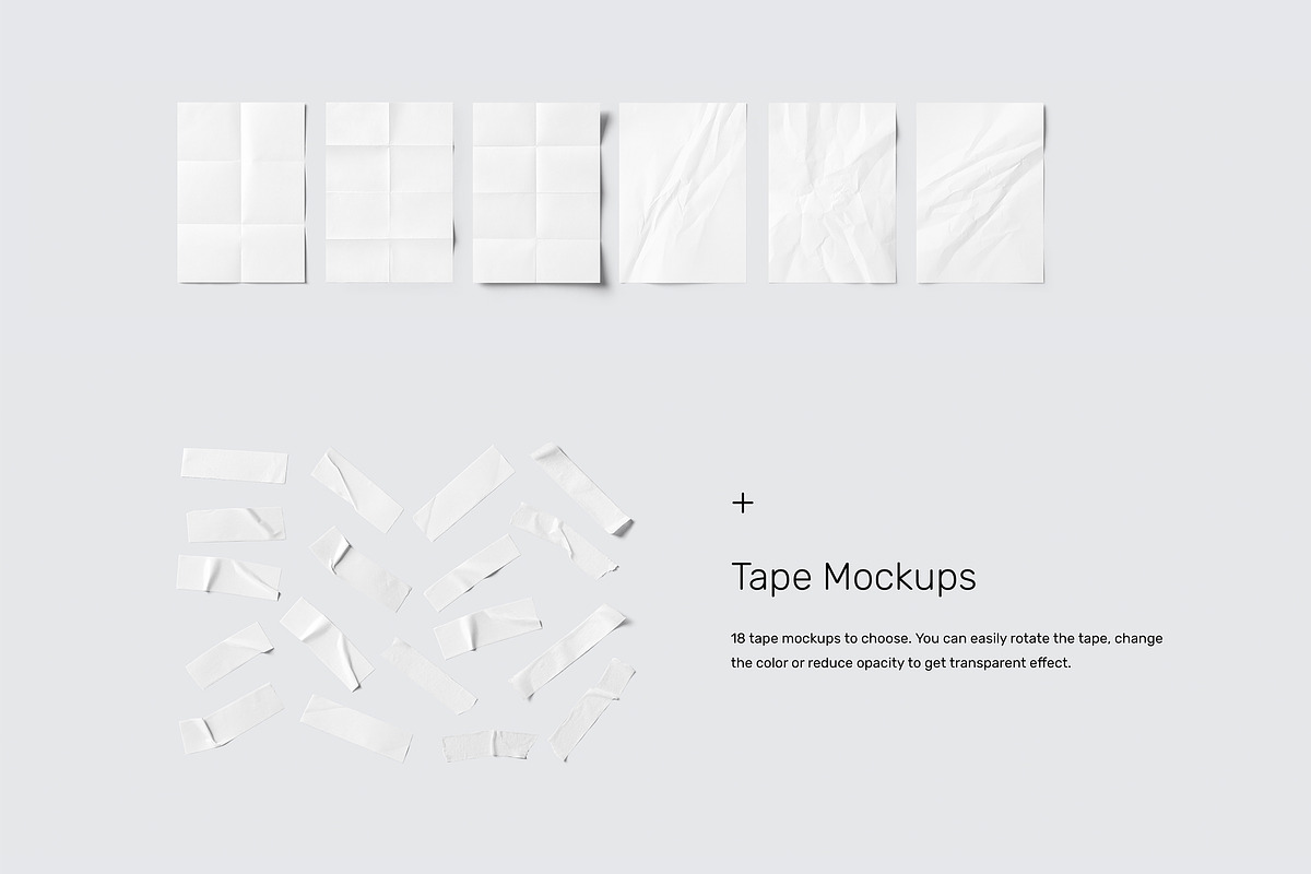 Folded Paper Mockups, a Mockup by Mr.Mockup™ (Photo 5 of 13)