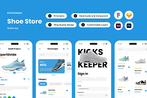 KicksKeeper - Shoe Store Mobile App, an App Template by twinstd