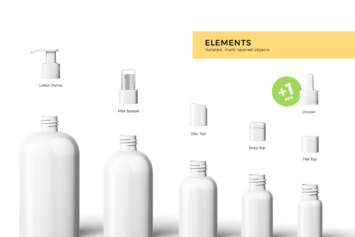 Cosmetic Bottles Mockup Vol.1, a Cups & Container Mockup by Kotulsky Mockups (Photo 2 of 4)