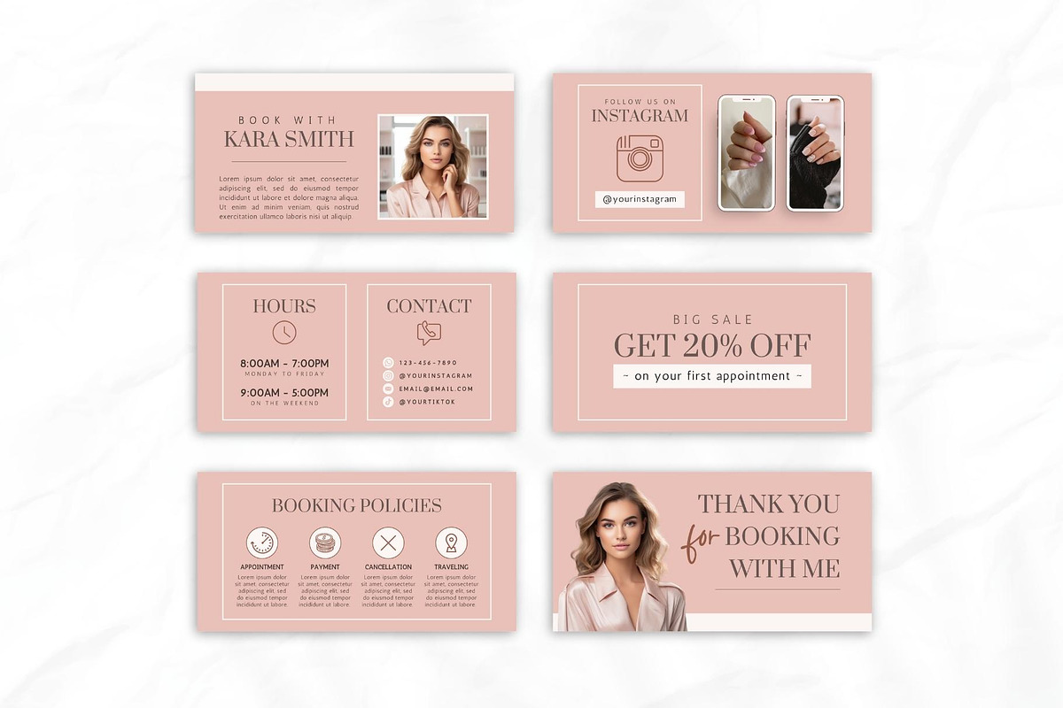Nail Tech Acuity Scheduling • Canva, a Websites & App Template by OniriqveDesigns (Photo 3 of 8)