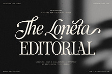 The Loneta Editorial Serif Typeface