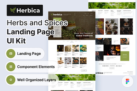 Herbs and Spices Store UI Kit