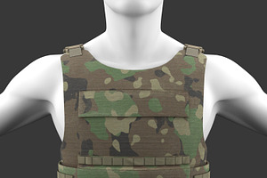 Military Woodland Tactical Vest