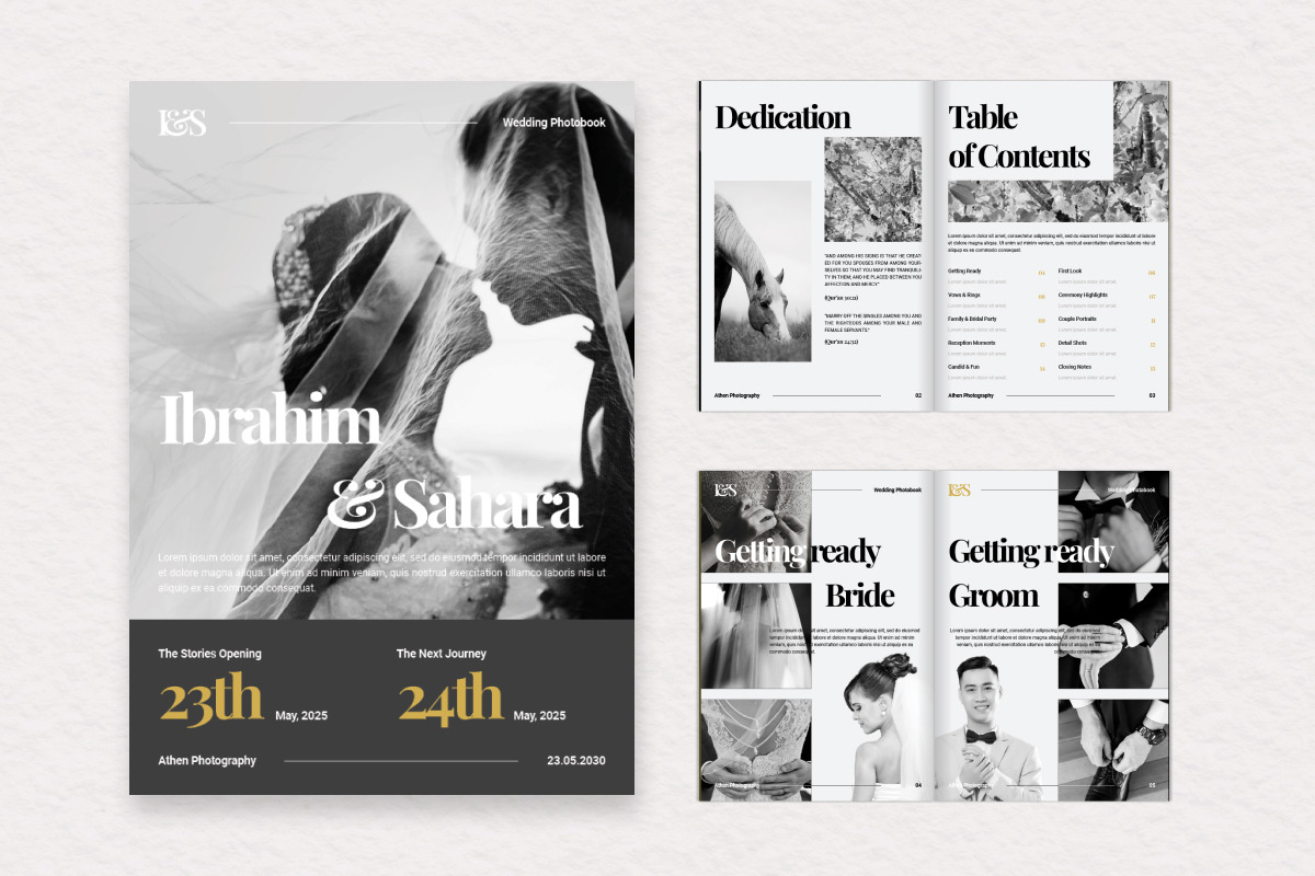 Athen - Wedding Photo Album Template, a Brochure Template by productype1 (Photo 5 of 6)