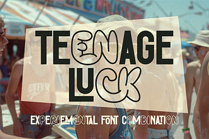 Teenage Luck - Experimental Font