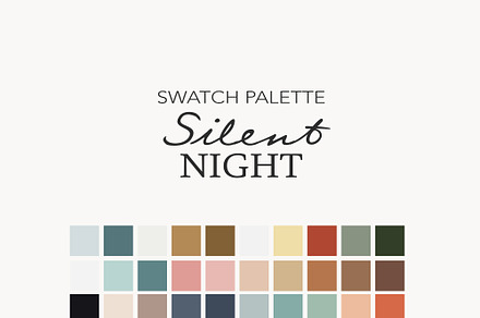 Silent Night Christmas Color Palette, a Palette Add-On by WinshipAndRose