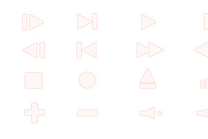 Collection Of Multimedia Symbols