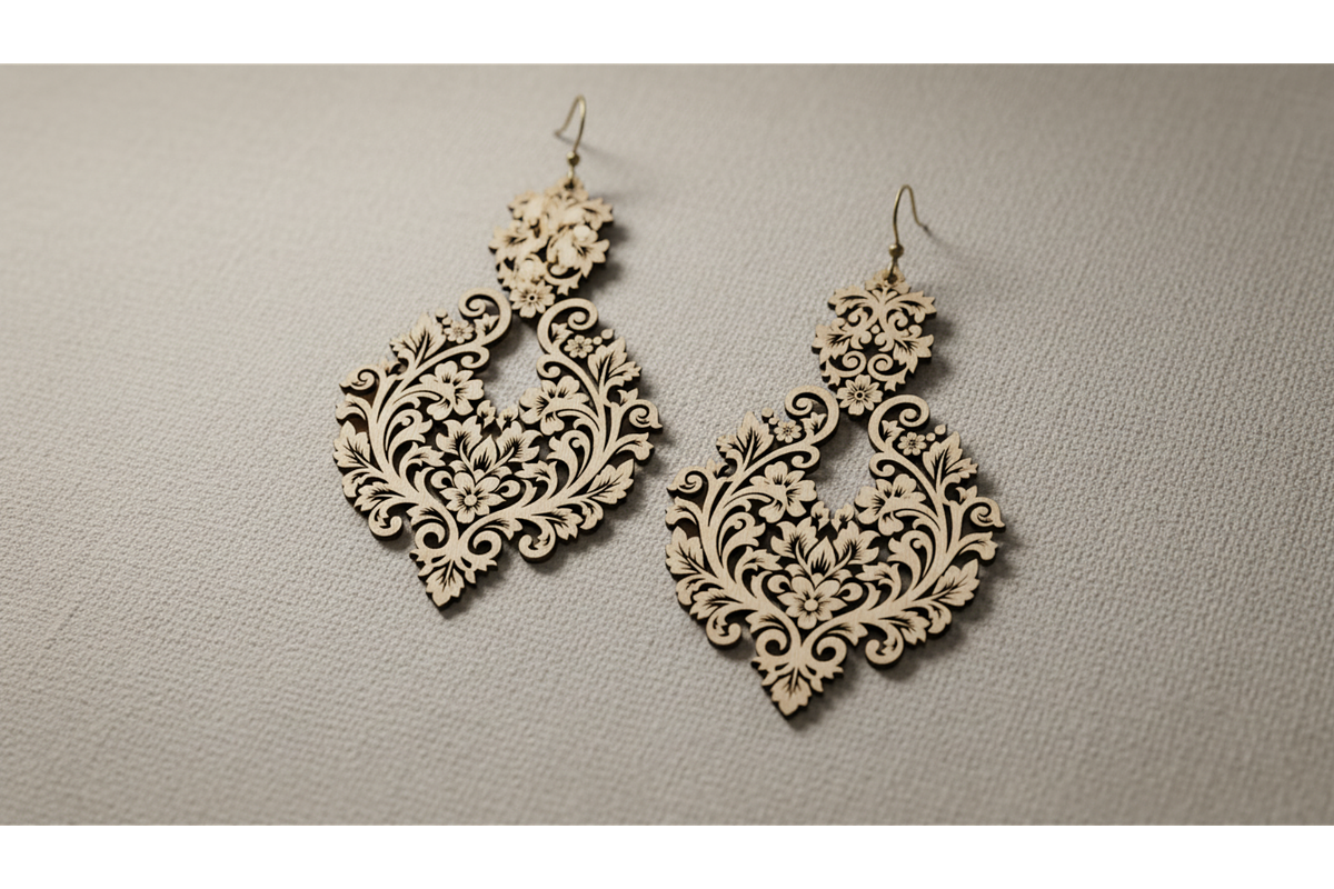 Bloom Laser Earring Bundle, a Graphic by musafir_fashion (Photo 5 of 11)