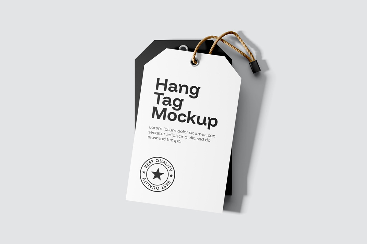 Hang Tag Mockup, an Advertising Mockup by Rizky Audymas (Photo 4 of 8)