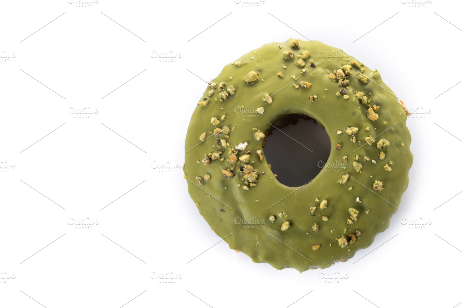 Pistachio cake isolated on white background, a Food & Drink Photo by etorres69