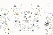 Cold season - watercolor wildflowers, a Decorative Illustration by Pamyatka Shop (Thumbnail 14 of 18)
