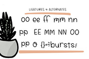 Plant Prickles Font, a Sans Serif Font by Katie Hill (Thumbnail 7 of 10)