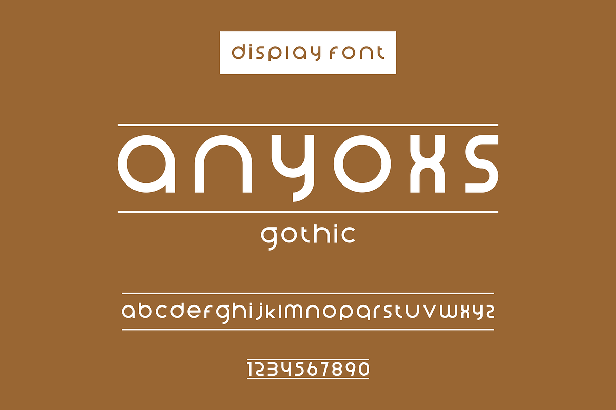 anyoxs gothic, a Sans Serif Font by ulndsgn (Photo 3 of 3)