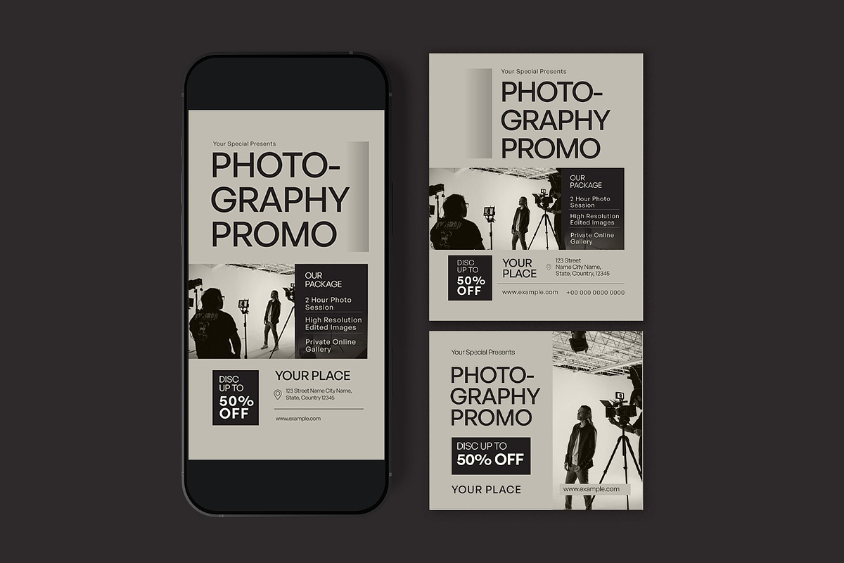 Photography Promo Flyer, a Flyer Template by graphicook (Photo 3 of 3)