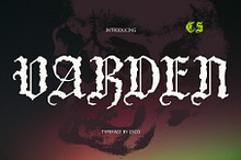 CS Varden – Black Metal Font
