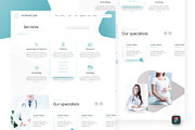 Medical Figma UI Templates, an UI Kit Template by FreshPixels (Thumbnail 4 of 14)
