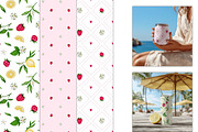 Fruit & Berry Seamless Pattern Pack, a Pattern Graphic by ZabolotnaArt (Thumbnail 6 of 7)