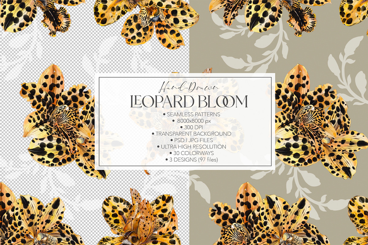 Leopard Bloom - Patterns & Motifs, a Pattern Graphic by Alisa Fimen Design (Photo 9 of 11)