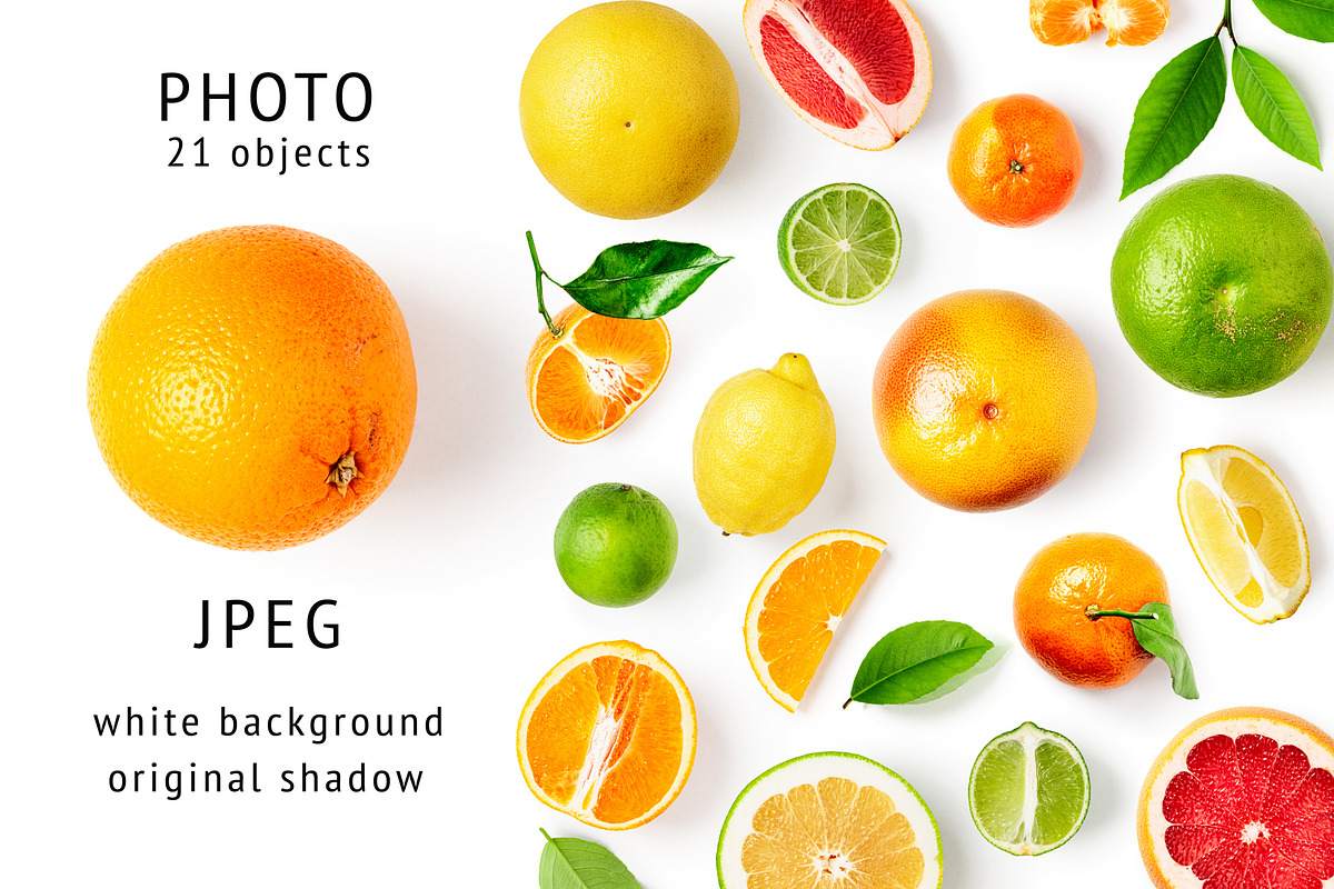 Citrus fruits. Design elements, an Object Graphic by ifiStudio (Photo 2 of 3)