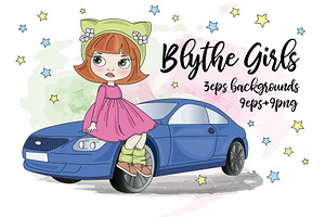 BLYTHE GIRLS Doll Illustration