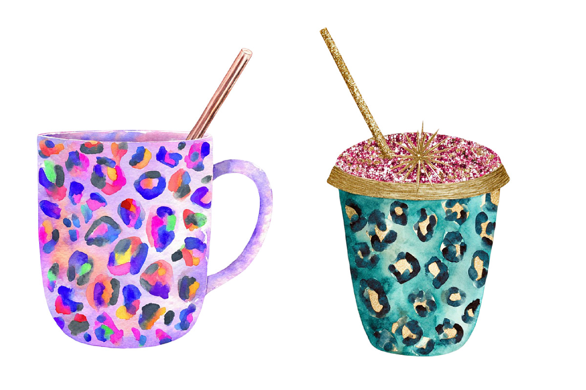 Brushstrokes New Year Coffee Cup, an Illustration by Designworld (Photo 3 of 5)