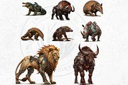 Cybernetic Animals Clipart Set, an Animal Illustration by ThatsDesignArt (Thumbnail 8 of 10)