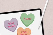Procreate Candy Hearts, a Brush Add-On by Hewitt Avenue (Thumbnail 3 of 5)