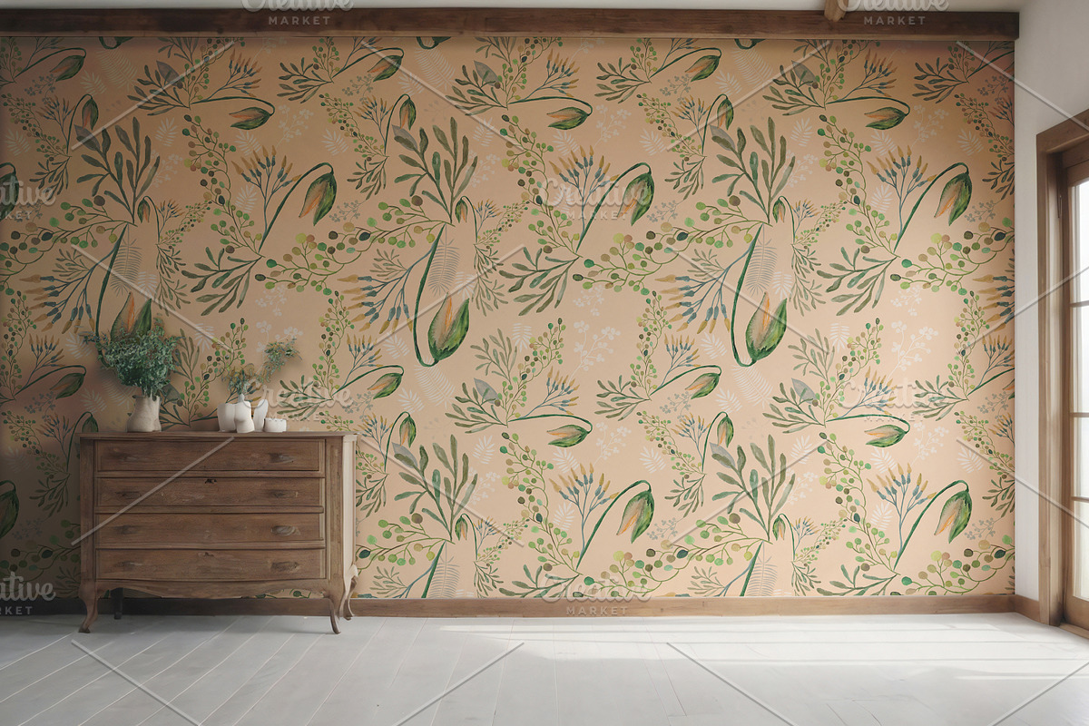 Wallpaper Mock-up / Simple scene Psd, a Product Mockup by Nora Gad (Photo 9 of 10)