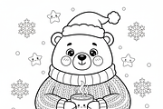 Christmas Fall Vibes Coloring Book, an Illustration by one-touch (Thumbnail 5 of 15)