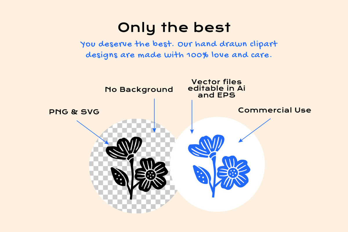 Blossom Clipart Bundle, an Object Illustration by ClayStudio (Photo 2 of 7)