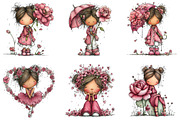 Whimsical Spring Fairy Rose Clipart, an Illustration by CraftArtStudio (Thumbnail 6 of 6)