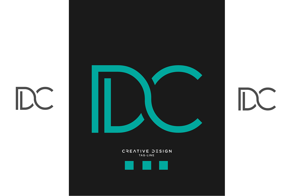 DC or CD Logo Monogram, a Branding & Logo Template by design_proleague