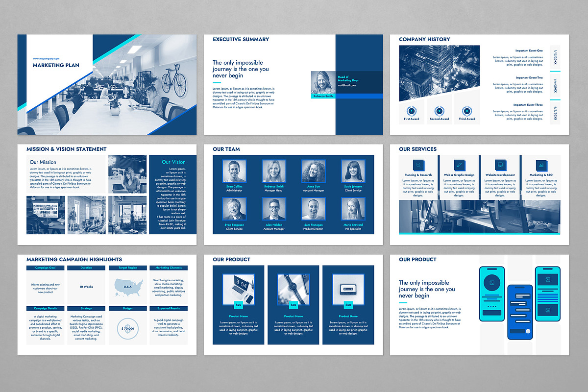 Marketing Plan Template, a Presentation Template by JetzTemplates (Photo 2 of 5)