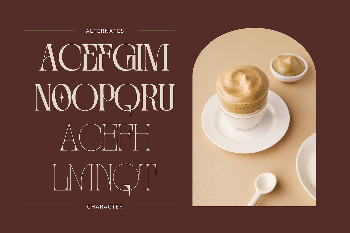 Moshra Aesthetic - Modern Logo Font, a Serif Font by Nirmana Visual (Photo 9 of 10)