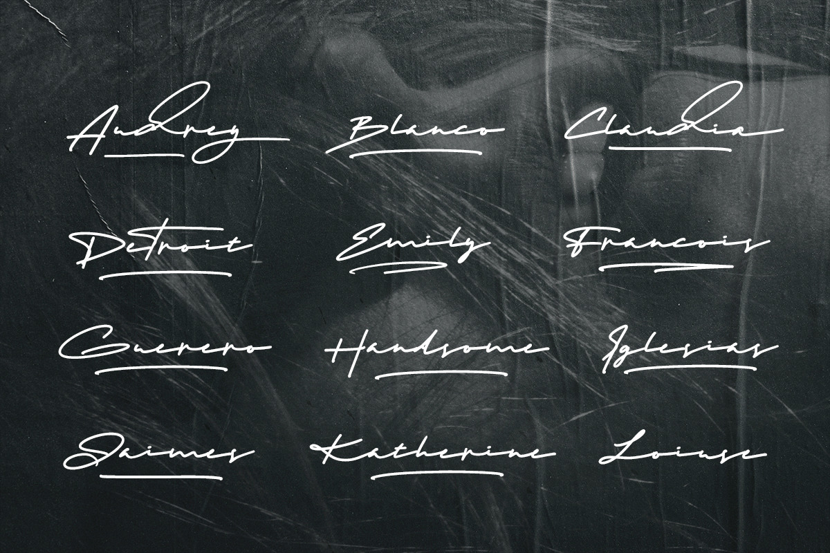 Gradation - Realistic Signature, a Script Font by Scratch Design (Photo 7 of 15)