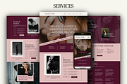Dark Moody Agency Portfolio Website, a Squarespace Template by Warmsoulgallery (Thumbnail 3 of 11)