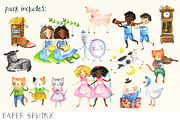 Mother Goose Nursery Rhymes Pack, an Illustration by PaperSphinx (Thumbnail 2 of 3)
