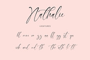 Nathalie Handwriting Script Signatur, a Handwritten Font by CreateBigSupply (Thumbnail 7 of 10)