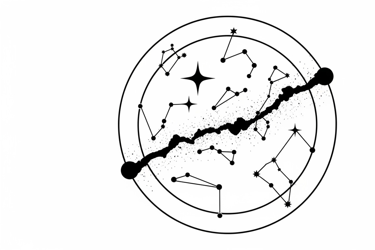 Elegant custom star map wall panel, an Illustration by Amazin_art (Photo 4 of 36)
