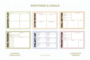 Routines & Goal Planner Set