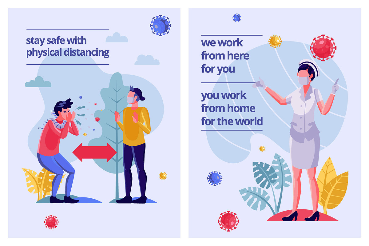 Against Covid-19 - Flat Design, a Healthcare Illustration by Hellas Fellas Studio