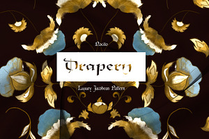 Drapery, Luxury Jacobean Pattern