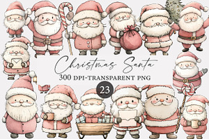 Christmas Santa clipart, an Illustration by Designworld