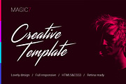 Magic7 – Creative HTML Template, a HTML Template by Amber Graphics (Thumbnail 1 of 6)