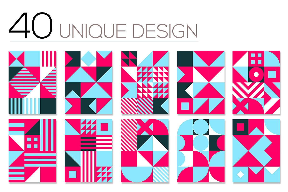 40 Geometric Cover for Print Design, a Brochure Template by binangkit (Photo 3 of 12)