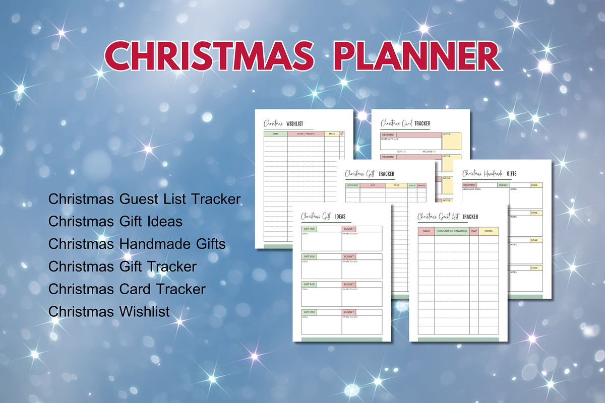 Editable Christmas Planner - Canva preview 6