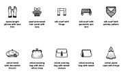vintage fashion accessories Icon Set, an Outline Icon by Nurlan's shop (Thumbnail 4 of 6)