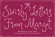 Swirly Letters Whimsical Font Duo, a Handwritten Font by Ayya Studio (Thumbnail 1 of 15)